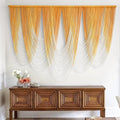 IOWER Macrame Wall Hanging Large Yellow Yarn Tapestry Headboard Decor Handmade by IOWRE