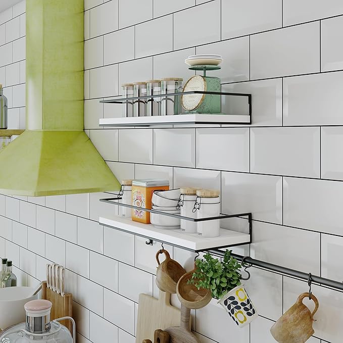 Shario White Floating Shelves - Image 4