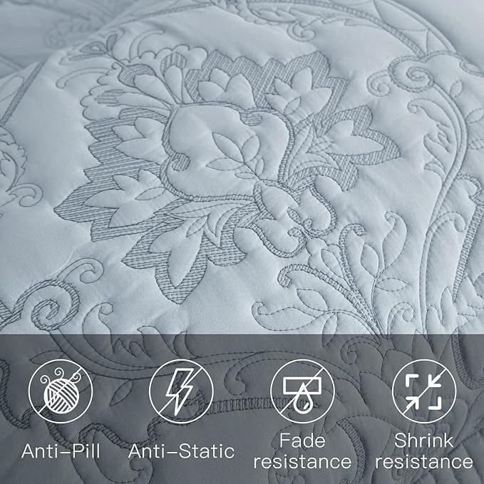 CHIXIN Bedspread Coverlet Set Queen Size - Image 7