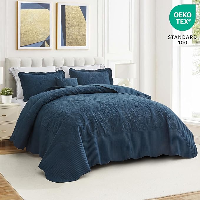 CHIXIN Bedspread Coverlet Quilt Set Full Size - Image 2