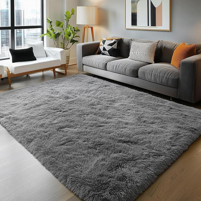 PAGISOFE Grey Washable Area Rugs - Image 9