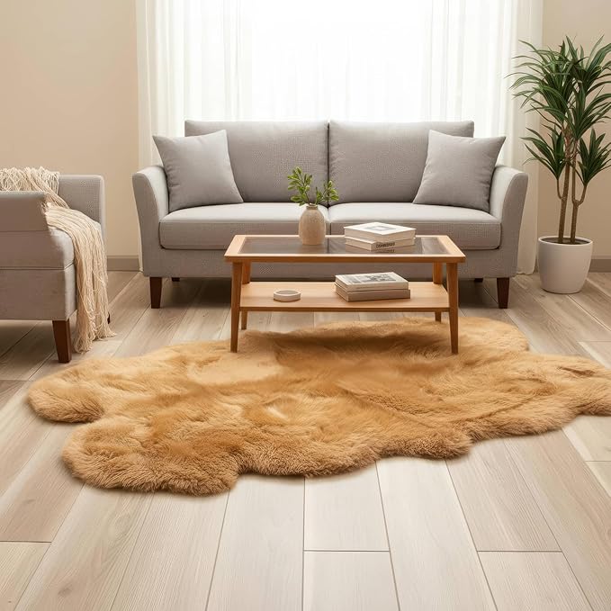 Large Sheepskin Rug for Living Room - Image 9