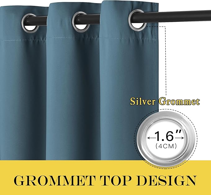 NICETOWN 66 Inch Long Blackout Curtains - Image 5