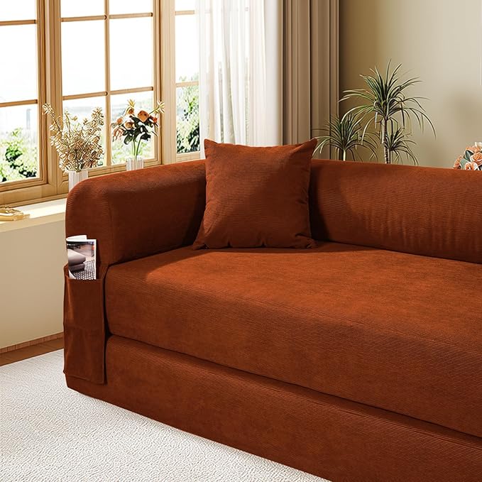 Convertible Futon Sofa Bed, Queen Sleeper Sofa Bed, Compressed Couch in a Box - Image 8