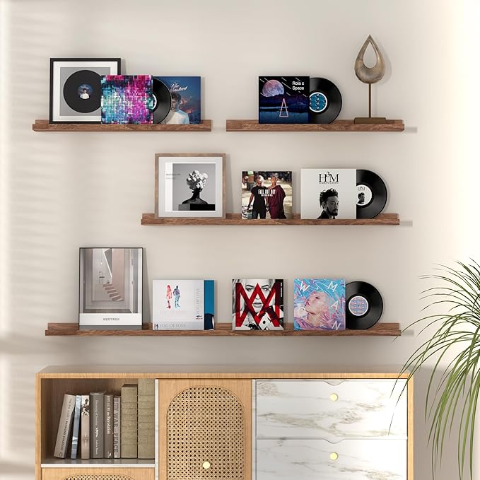 Fun Memories Picture Ledge Shelf, 36 Inch Floating Shelves Set of 2, Nursery - Image 2