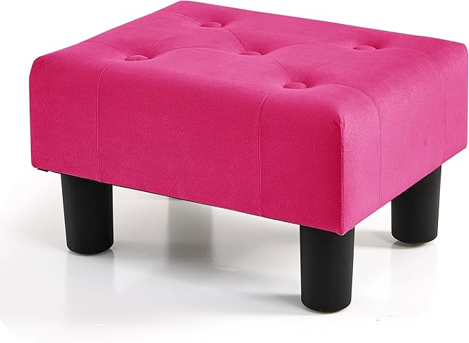 BRIAN & DANY Small Foot Stool, Velvet Foot Stools by BRIANDANY