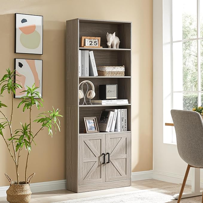 RWYHG 70in Tall Bookshelf 6 Tier Bookcase by RWYHG