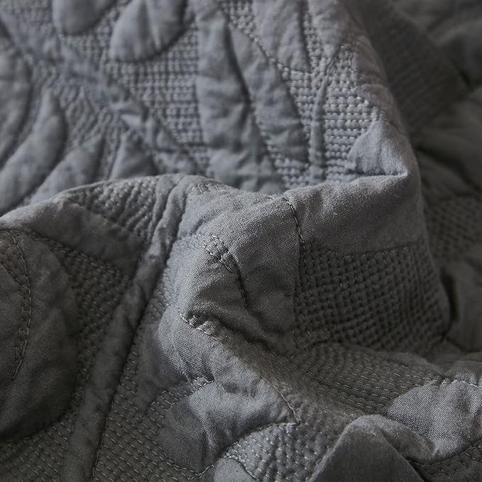MarCielo 3-Piece 100% Cotton Oversized Bedspread Lightweight Quilt Coverlet - Image 6