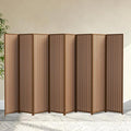 8 Panel Room Divider and Extra Wide Folding Privacy Screen, Bamboo Room Divider by cocosica