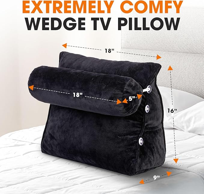 Cheer Collection Reading Wedge Pillow - Image 3