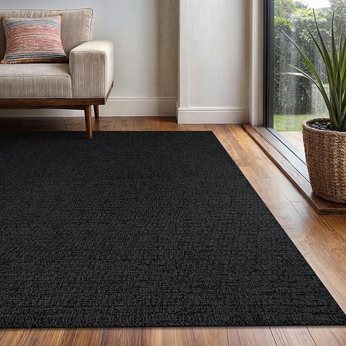 Easy Jute Rug 4x6 Indoor Outdoor Natural Rugs Solid Fiber Rug Woven Area Rug - Image 7