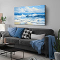 ENTANUB Ocean Wall Art for Bedroom, Sea Wave Wall-Decor for Living Room by ENTANUB