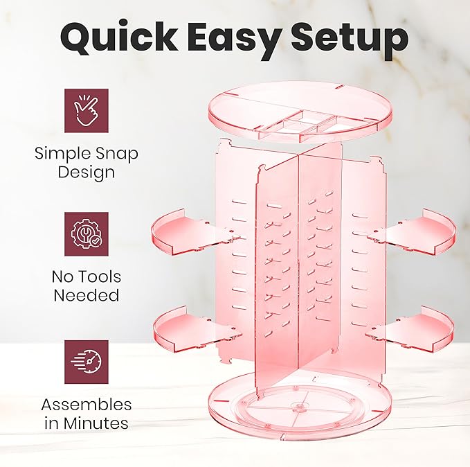 Masirs 360 Rotating Makeup Organizer - Image 5