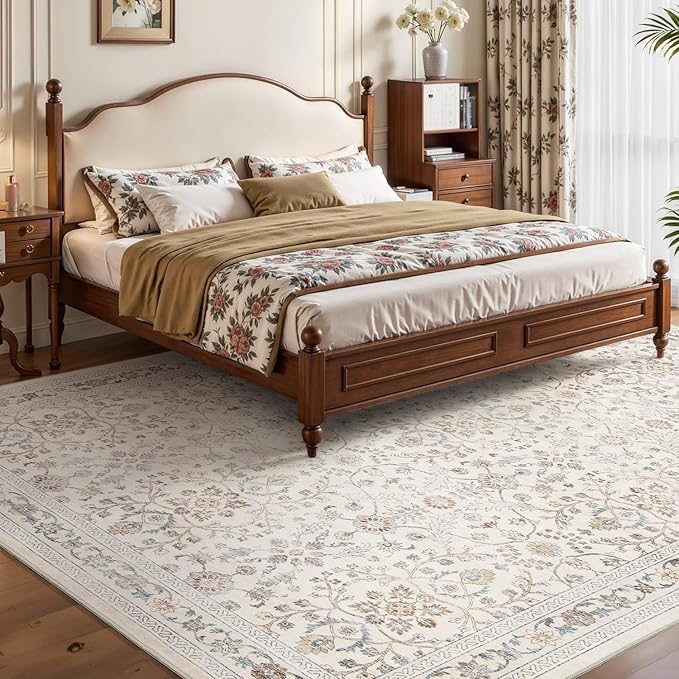 MontVoo-Vintage Area Rug 4X6 Beige Rugs - Image 4