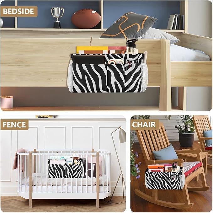 Bedside Caddy Hanging Bunk Bed Caddy Bed Organizer Hanging Pocket - Image 8
