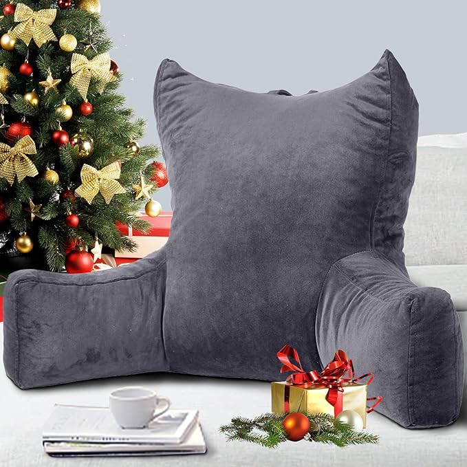 Neustern Reading Pillow for Sitting in Bed Adult, Back Pillow for Bed Shredded - Image 8