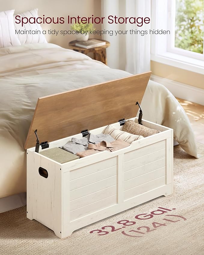 VASAGLE Storage Chest, Storage Bench - Image 4