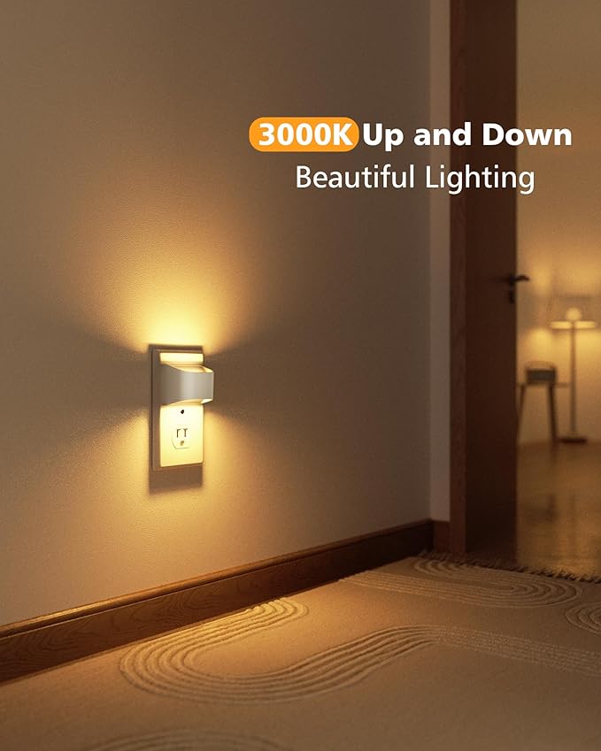 VOLISUN Night Lights Plug into Wall, 4 Pack Up and Down LED Night Light - Image 2