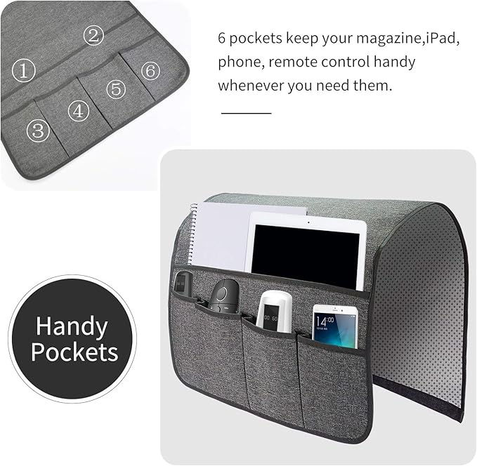 Sofa Armrest Organizer, Remote Control Holder - Image 4