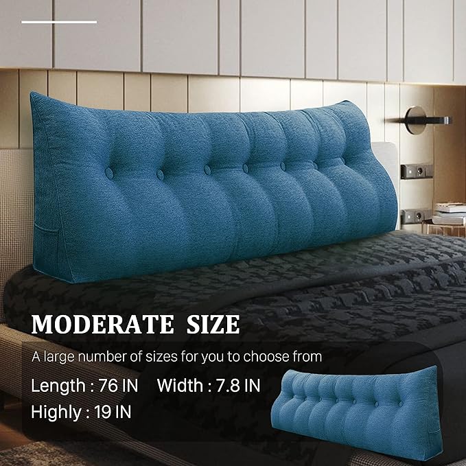 homecozy Wedge Headboard Pillow Dorm Room Reading Pillow Back Support - Image 2