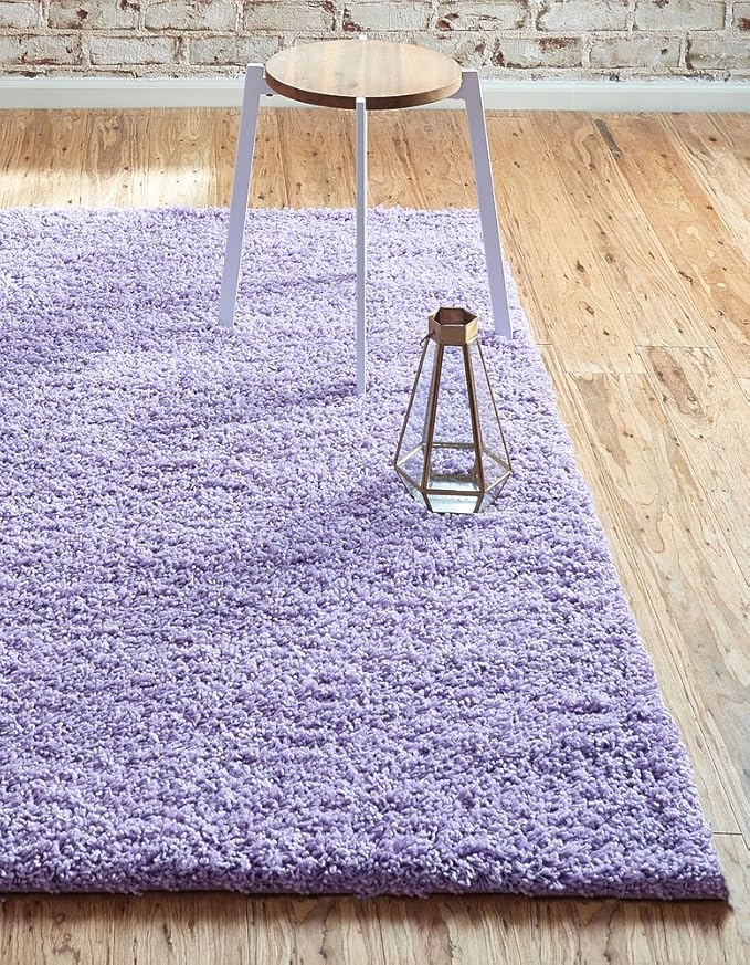 Unique Loom Solid Shag Collection Area Rug - Image 17