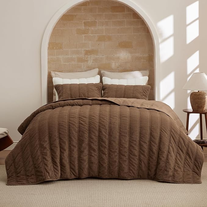 Bedsure Luxury Velvet Quilt Queen Size by BEDSURE