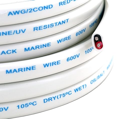 GS Power 100 Ft Duplex Marine Wire, 14 Gauge Wire, Oxygen-Free Tinned Copper 14 - Image 7