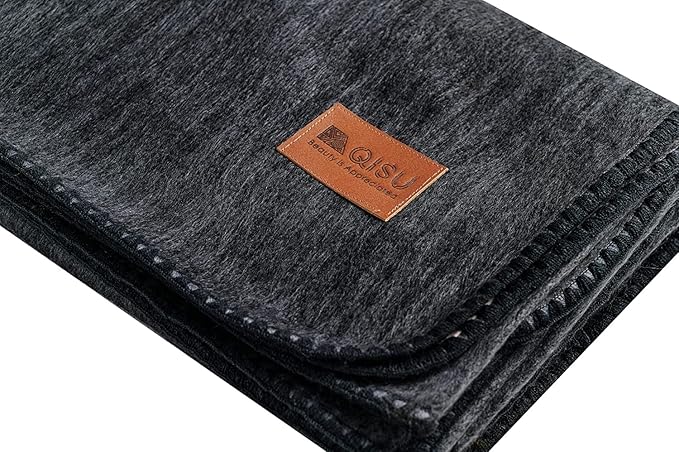 QISU Alpaca Wool Blanket Throw | Large, Solid | 85 x 65 inches | Ultra-Soft - Image 2