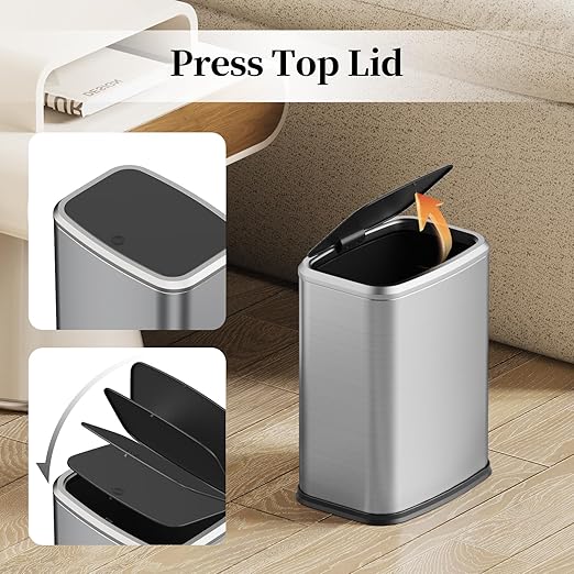 2.1 Gallon Bathroom Trash Can - Image 3