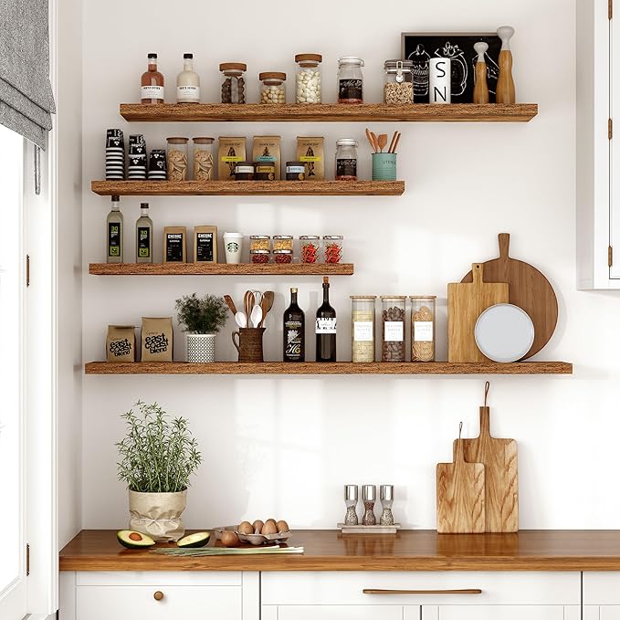 Vivelove 10 Inch Deep Floating Shelves 48 inch Long, 47.2 x 10 Wide Wall Shelves - Image 2