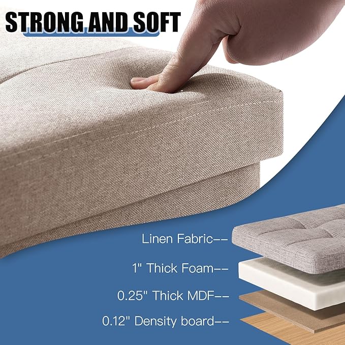 BRIAN & DANY 15 Inches Ottoman - Image 5
