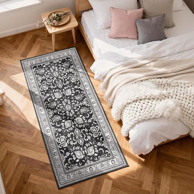 2x3 Washable Area Rug for Entryway：Soft Traditional Printed Area Rug Non-Slip - Image 4