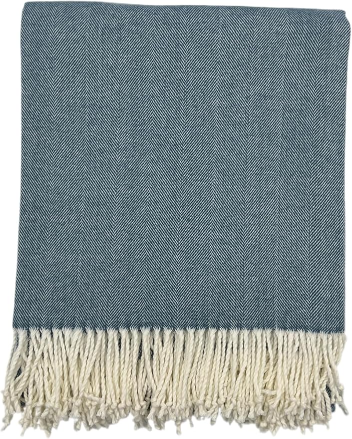 Alashan Cotton Acrylic Adirondack Herringbone Woven Throw - Image 2