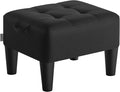 SONGMICS Foot Stool with Legs, Small Footstool Ottoman, Linen-Look Fabric Seat by SONGMICSbySONGMICSHOME