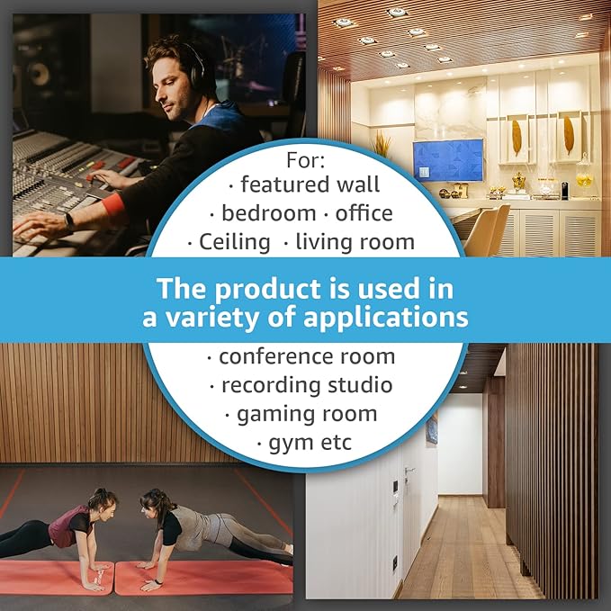 Art3d 4 Wood Slat Acoustic Panels - Image 7