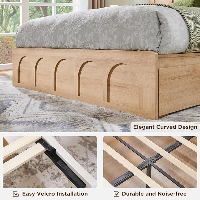 ACCOHOHO Queen Size Bed Frame Modern - Image 6