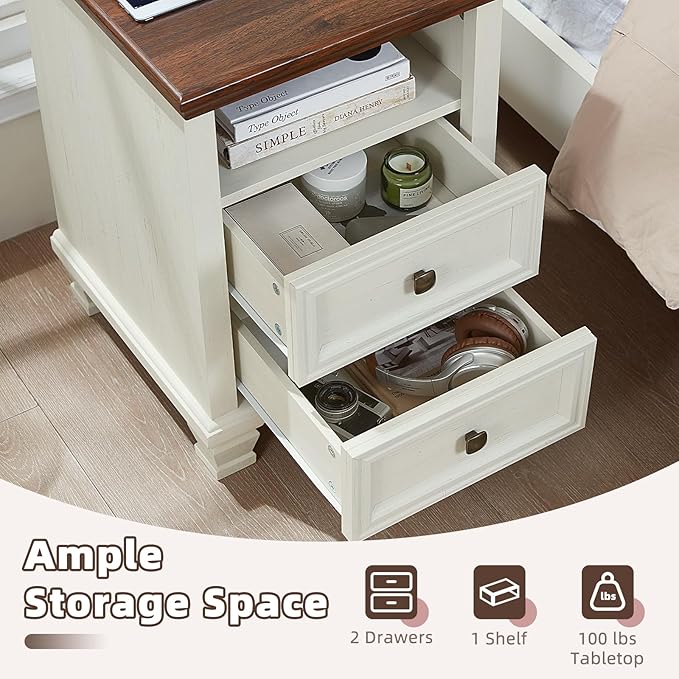 SAVOR LIFE Farmhouse Side Table - Image 4