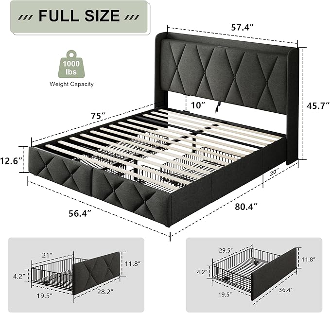 Feonase Full Size Bed Frame - Image 2