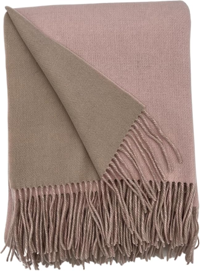 Alashan Cashmere Blend Double Faced Throw-Super Soft and Luxe Fabric- Perfect by Alashan