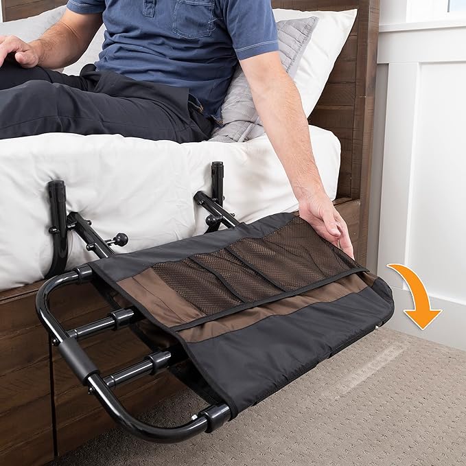 Stander EZ Adjust Bed Rail, Adjustable Senior Bedrail and Safety Assist Railing - Image 3