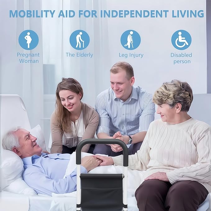 Bed Rails for Elderly Adults Safety, Adjustable Bed Assist Rails for Seniors - Image 4