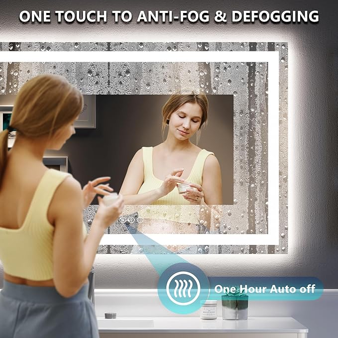 YEELAIT 55x30 Inch LED Bathroom Mirror - Image 5