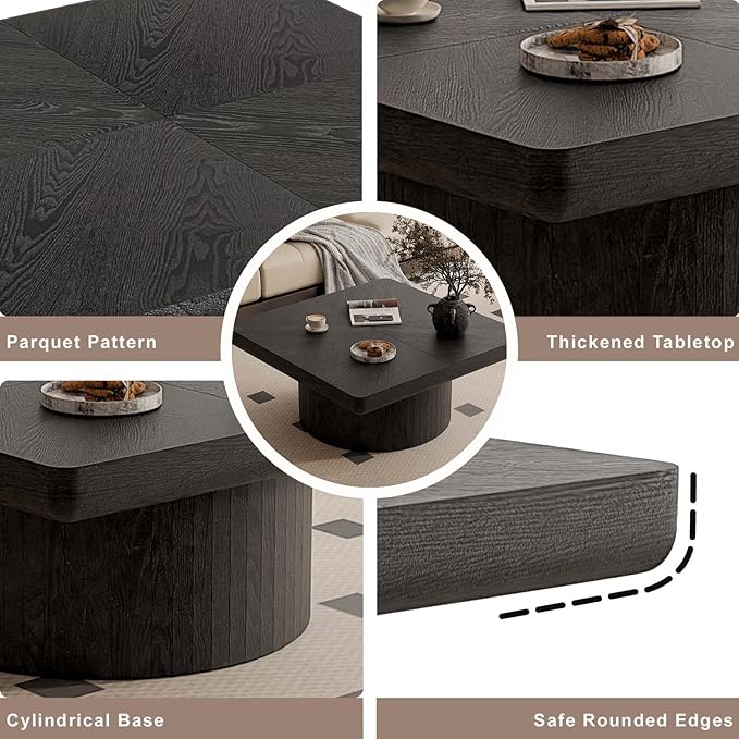 Modern Square Coffee Table - Image 4
