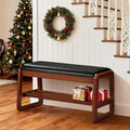HABUTWAY Solid Wood Shoe Rack, Entryway Shoe Bench by HABUTWAYMakeYourLifeComfortable