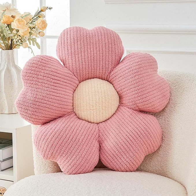 Kcvvcr Flower Throw Pillow, Cute Flower Shaped Pillow Decorative Throw Pillow by Kcvvcr