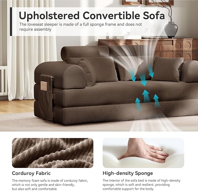 Upgrade High Backrest Design Sofa Bed - Image 6