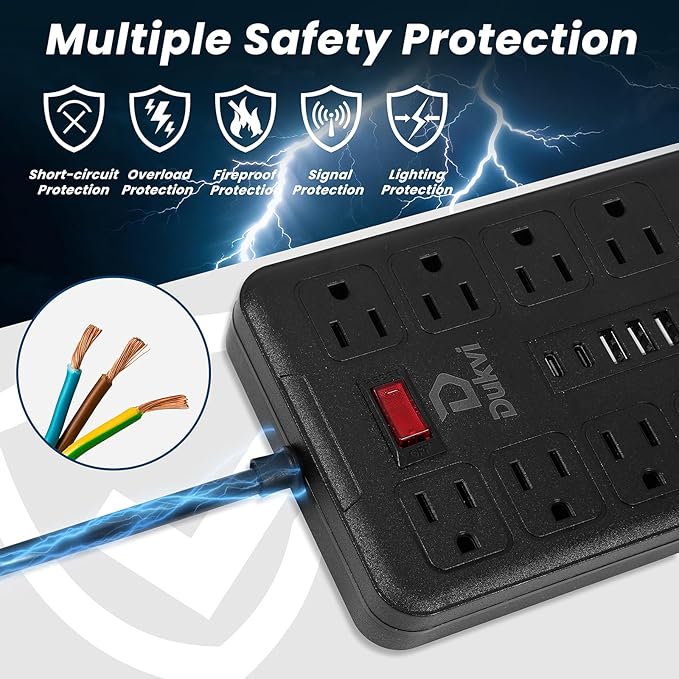 Surge Protector Power Strip - Image 6