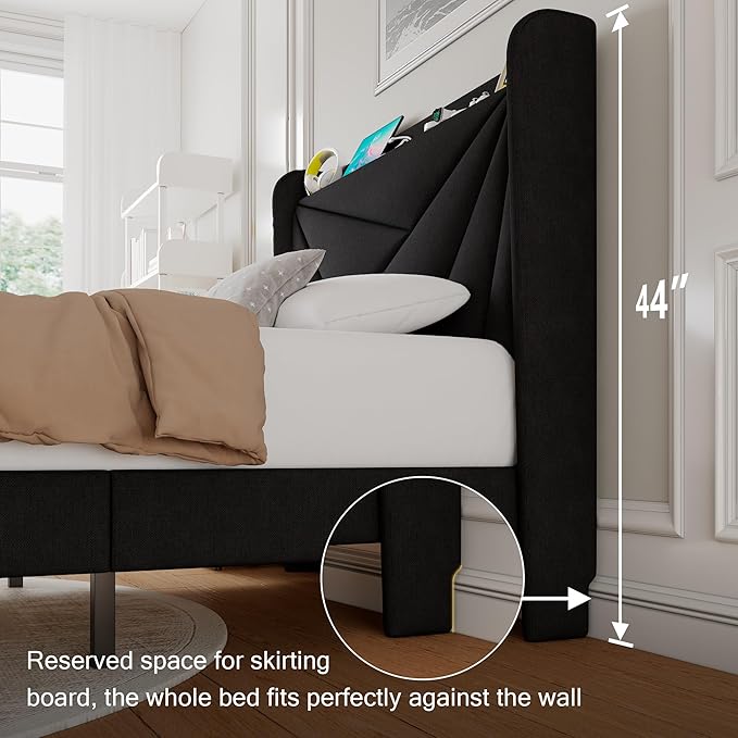 Twin Size Upholstered Bed Frame - Image 7