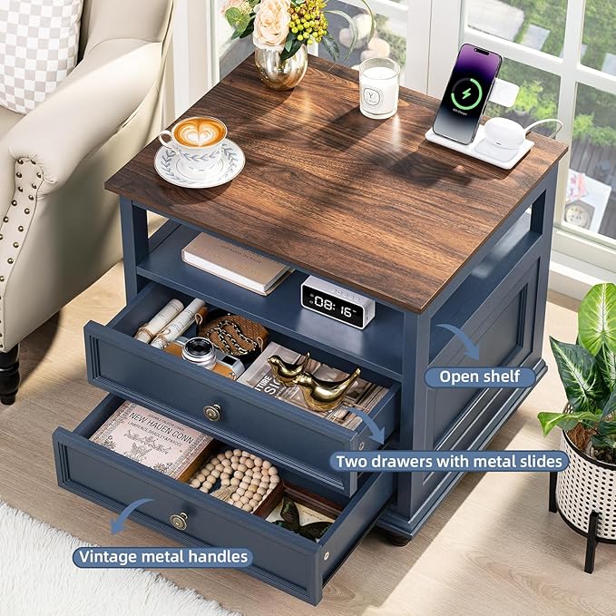 Farmhouse Nightstand Set of 2 - Image 5