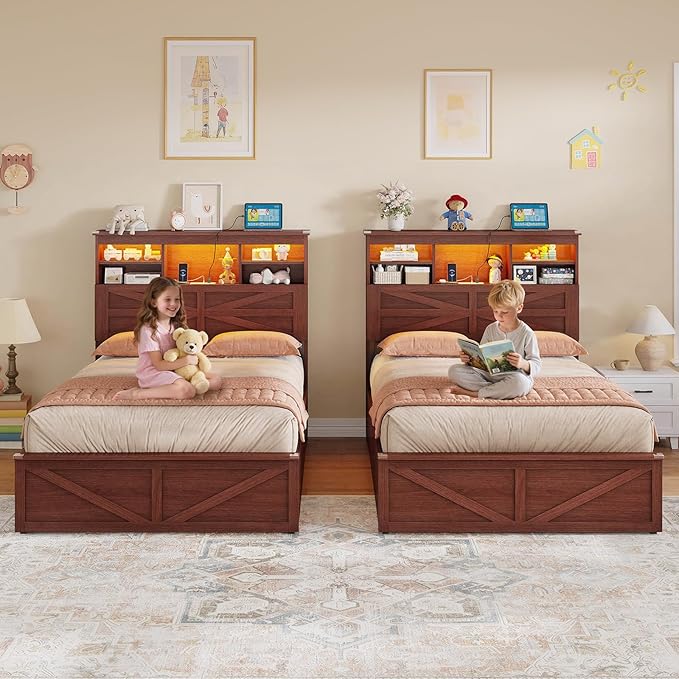 AOGLLATI Farmhouse Twin Bed Frame - Image 9